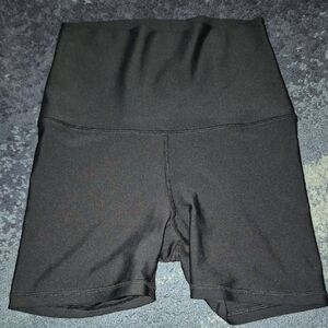 Women's Silver Icing Black Super High Rise Shorts